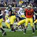 Quarterback Alex Swieca calls a play during the Michigan spring football game on Saturday, April 13. AnnArbor.com I Daniel Brenner